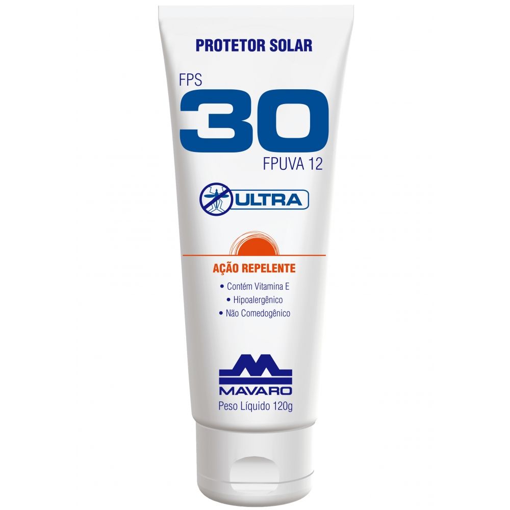 Protetor Solar FPS 30 com Repelente  Mavaro  - Bisnaga de 120g