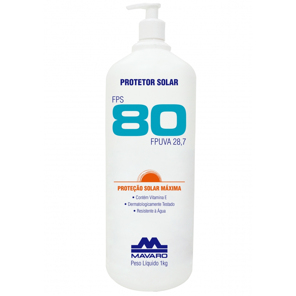 Protetor Solar FPS 80 Mavaro Bombona 1L