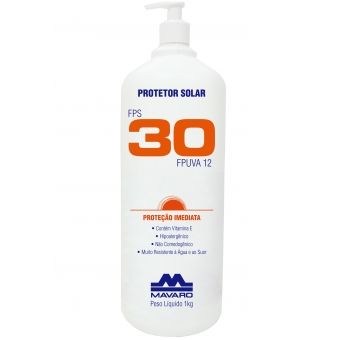 Protetor Solar FPS 30 Mavaro Bombona 1L