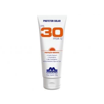 Protetor Solar FPS 30 Mavaro Bisnaga 120g