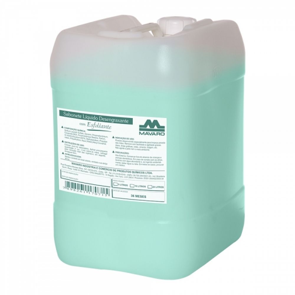Sabonete Líquido Desengraxante com Esfoliante Mavaro 20L