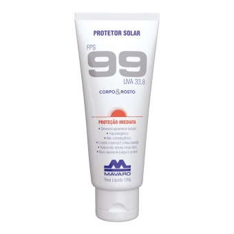 Protetor Solar Corpo e Rosto FPS 99 de 120g