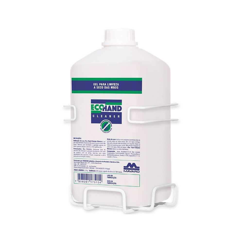Desengraxante Eco Hand Gel Limpeza a Seco Mavaro  2.8L Refil  sem  aramado